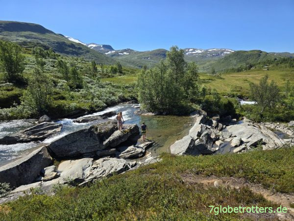 Badestelle an der Skauta bei Turtagr&oslash;