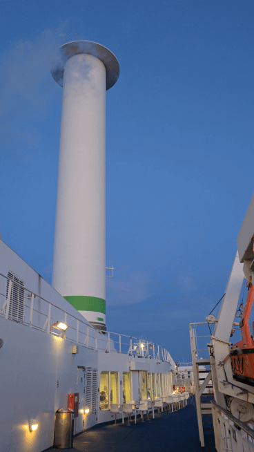 Flettner Rotor Scandlines-Fähre Flettner Rotor Scandlines-Fähre