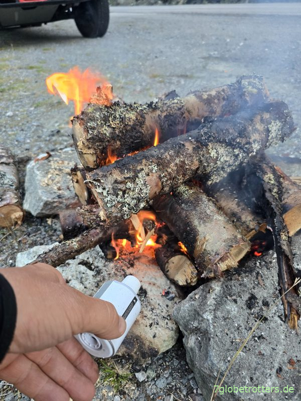 Lagerfeuer am Smeddalselvi Lagerfeuer am Smeddalselvi