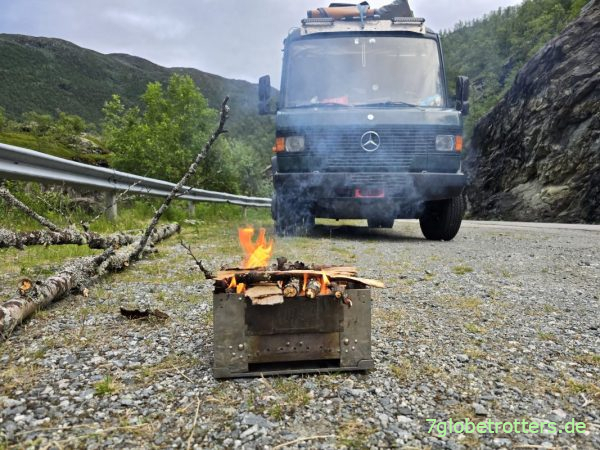 Minigrill fürs Lachsfilet vom Supermarkt Minigrill fürs Lachsfilet vom Supermarkt