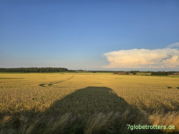 Schweden im Abendlicht um 20.23 Uhr
