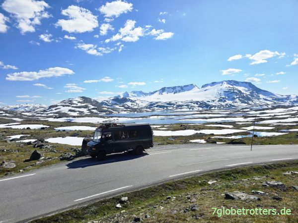 Sognefjellsvegen am Fantesteinen-Pass 1434 m