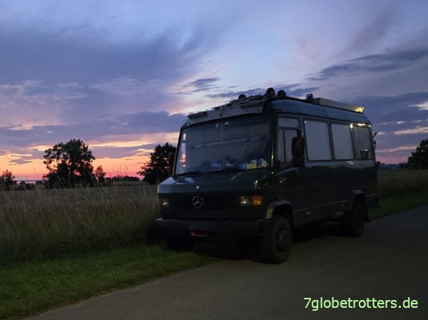 Stellplatz Gr&auml;nna am V&auml;tternsee um 22.50 Uhr