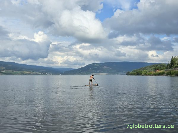Suppeln auf dem Mj&oslash;sa-See