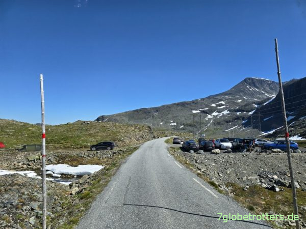 &Uuml;berf&uuml;llte Parkpl&auml;tze am Tindevegen