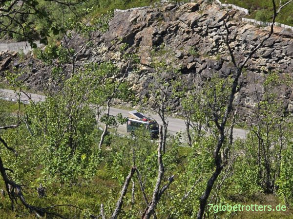 Wohnmobil am Kungsvegen beim Smeddalselvi