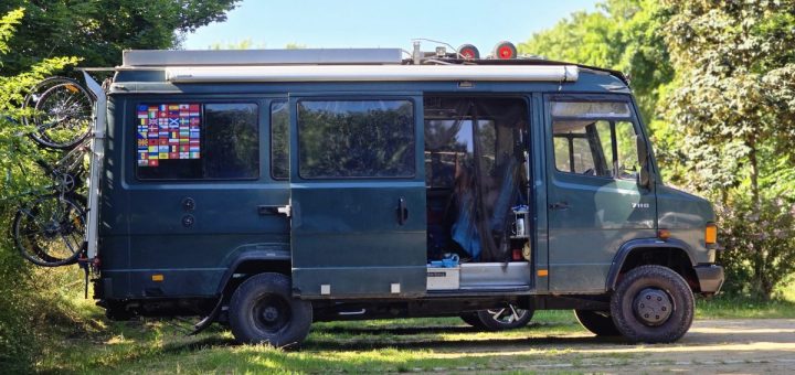 Gasverbrauch Mercedes 711D mit Wynen-Gastank in 23 Reisetagen