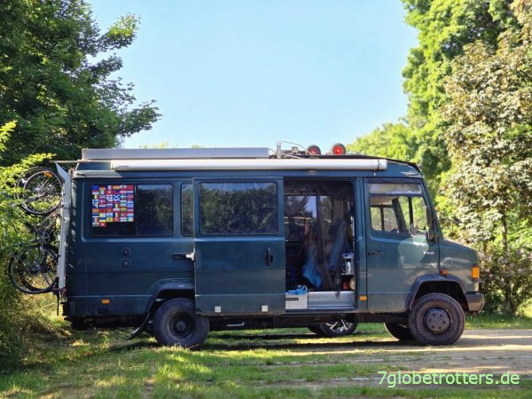 Gasverbrauch des Mercedes 711D in 23 Reisetagen