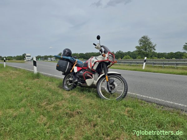 861 km Teststrecke auf der umgebauten BMW R100GS 861 km Teststrecke auf der umgebauten BMW R100GS