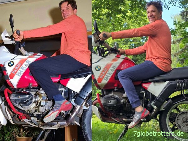 Vergleich Sitzposition BMW R100 GS Paris Dakar Vergleich Sitzposition BMW R100 GS Paris Dakar
