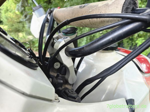 Verstellbare Lenkererhöhung BMW R100GS Verstellbare Lenkererhöhung BMW R100GS